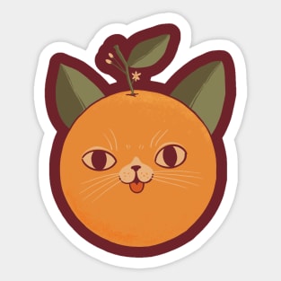 Orange Cat Sticker